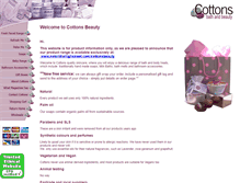 Tablet Screenshot of cottonsbeauty.co.uk